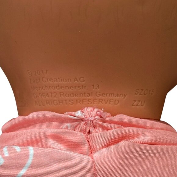 Zapf Creation Baby Girl Doll Vinyl Head Limbs Soft Body Blue Sleepy Eyes 13 Inch - Picture 5 of 7